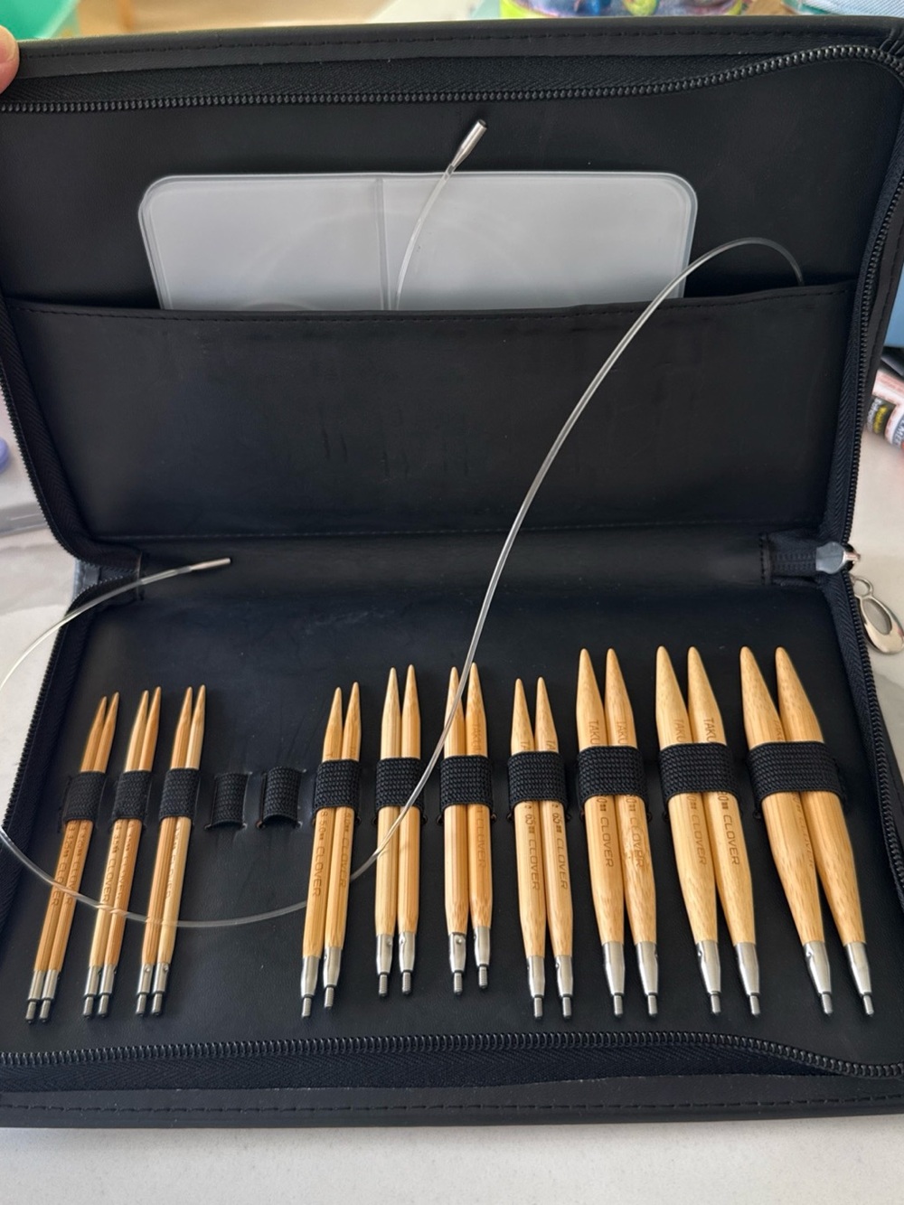 Clover Takumi Bamboo Combo Interchangeable Knitting Needle Set